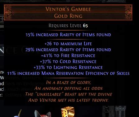 perfect ventor's gamble|POE Ventor's Gamble Gold Ring Vendor recipes and Rewords Guides.